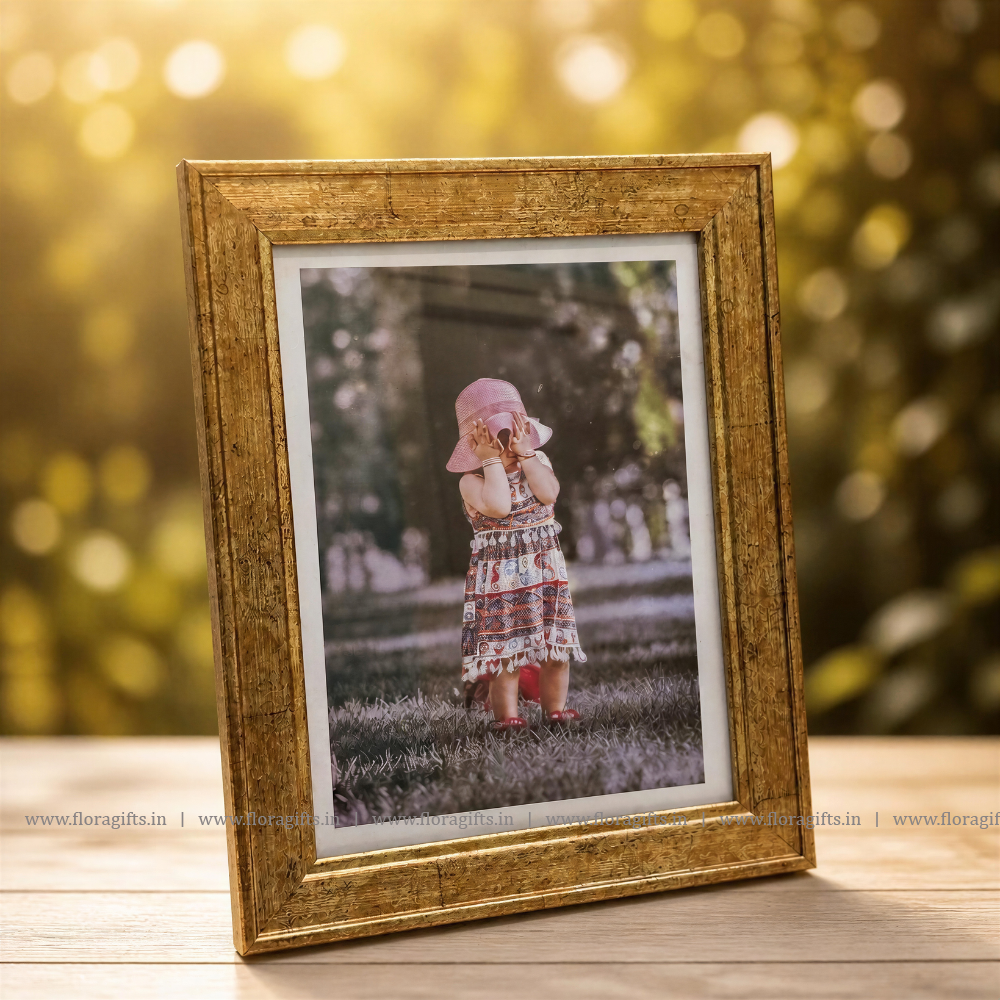 Aurelia Brushed Gold Wide Frame