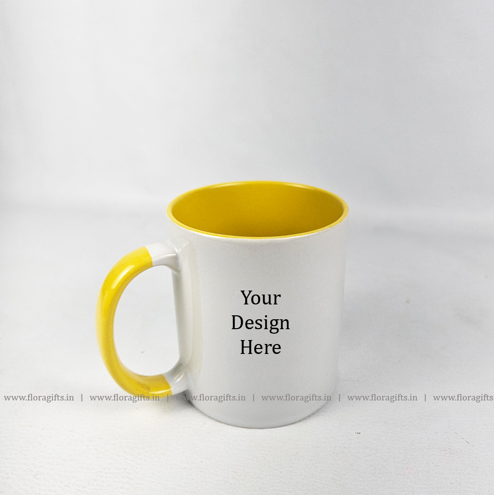 Dual Tone Mugs Yellow