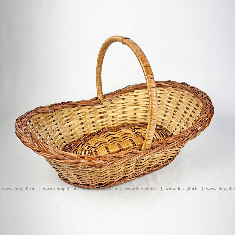 Cane  Basket Oval Shape Small