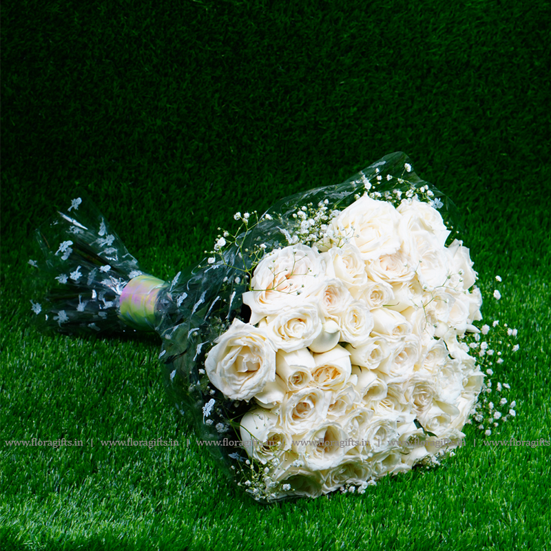 Pristine White Roses