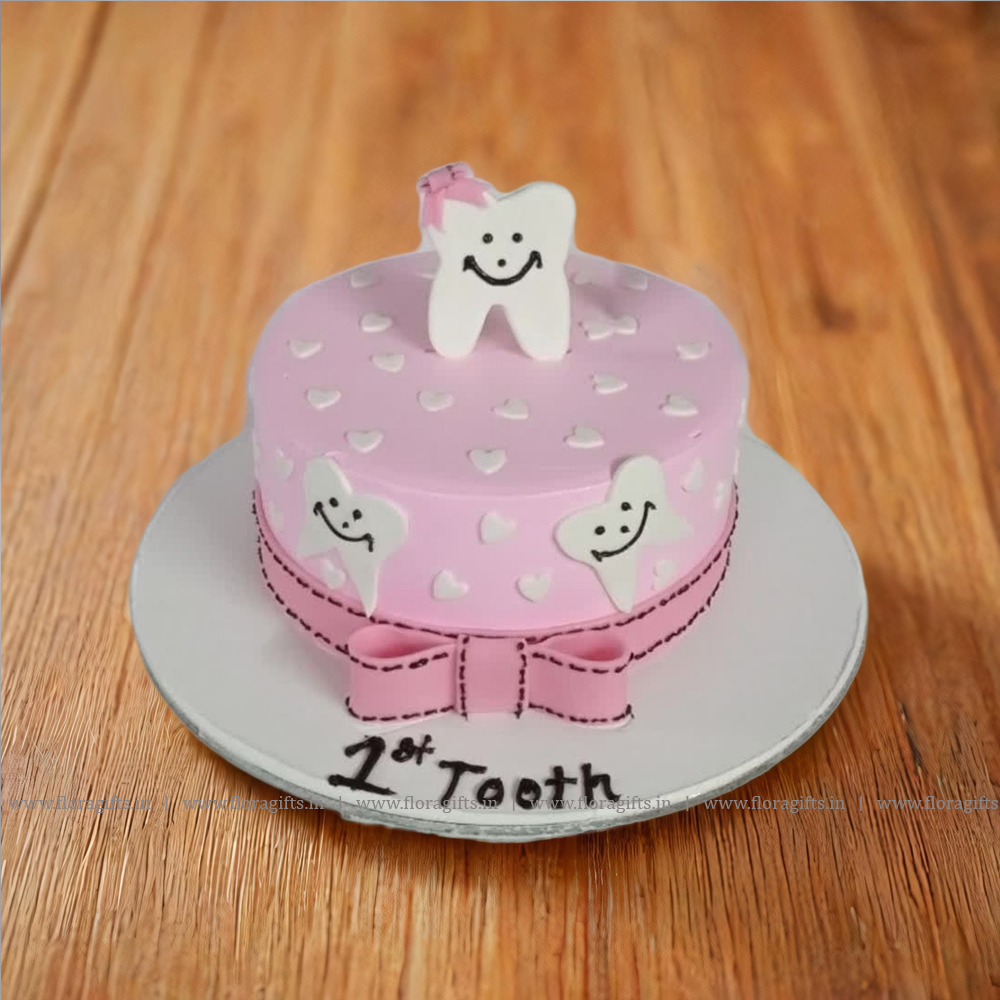 First Tooth Theme Cake