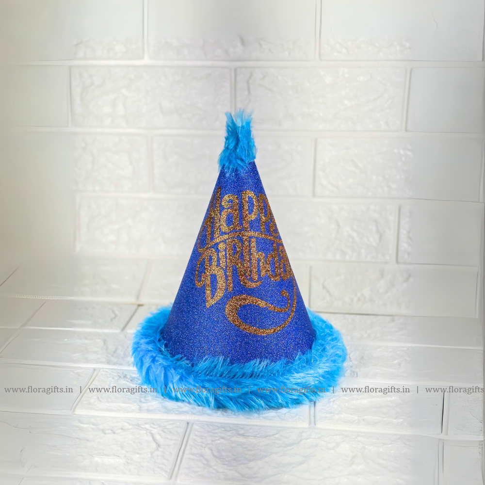 Blue Fur Cap