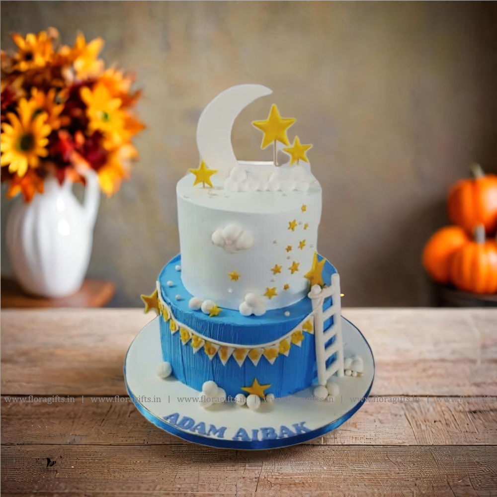 Moon & Stars Theme Cake