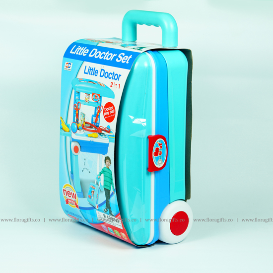 Little Doctor Medical Set With Suitcase Trolley Carrycase Toy