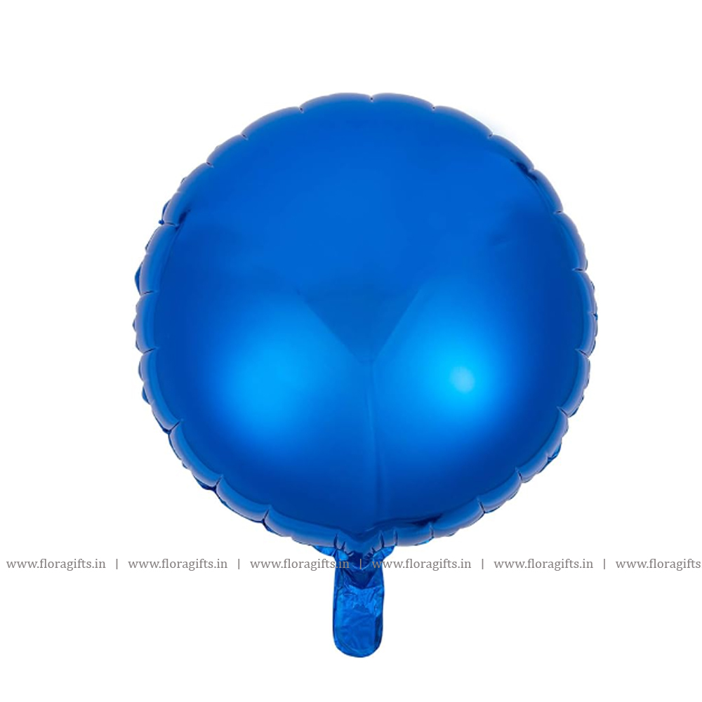 Blue Round Foil Balloon