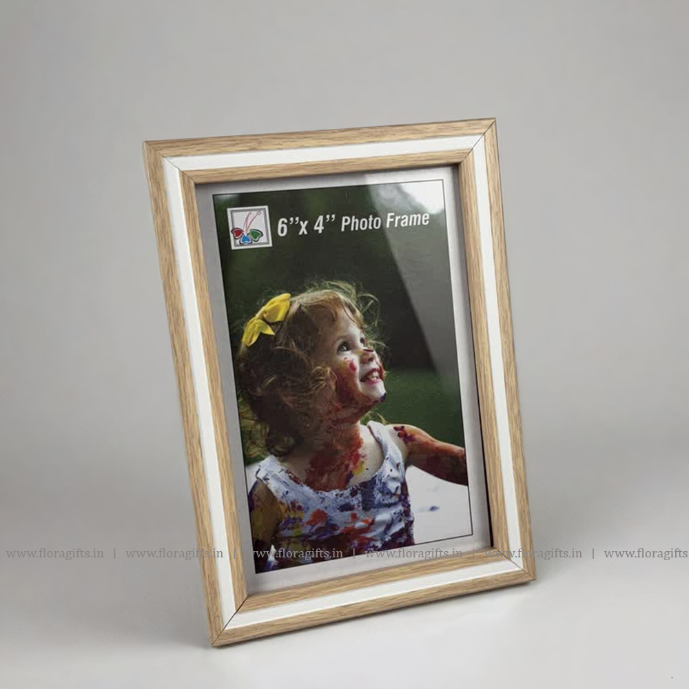 White N Brown Finish Photo Frame