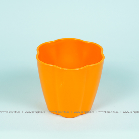 Orange Pot Flower Shape