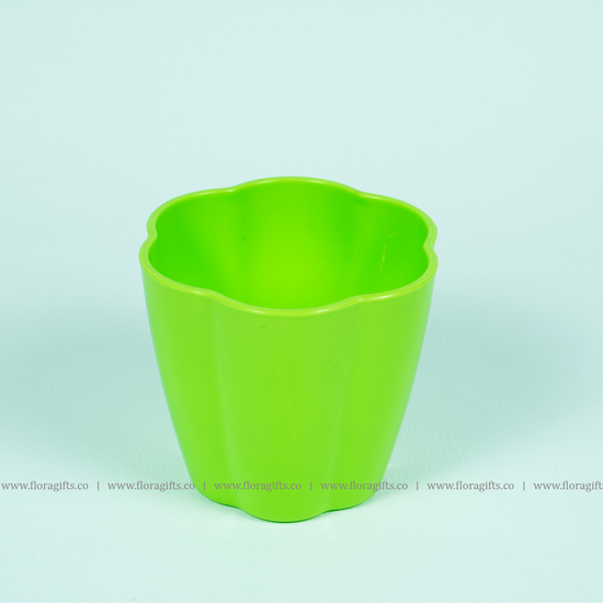 Green Pot Flower Shape