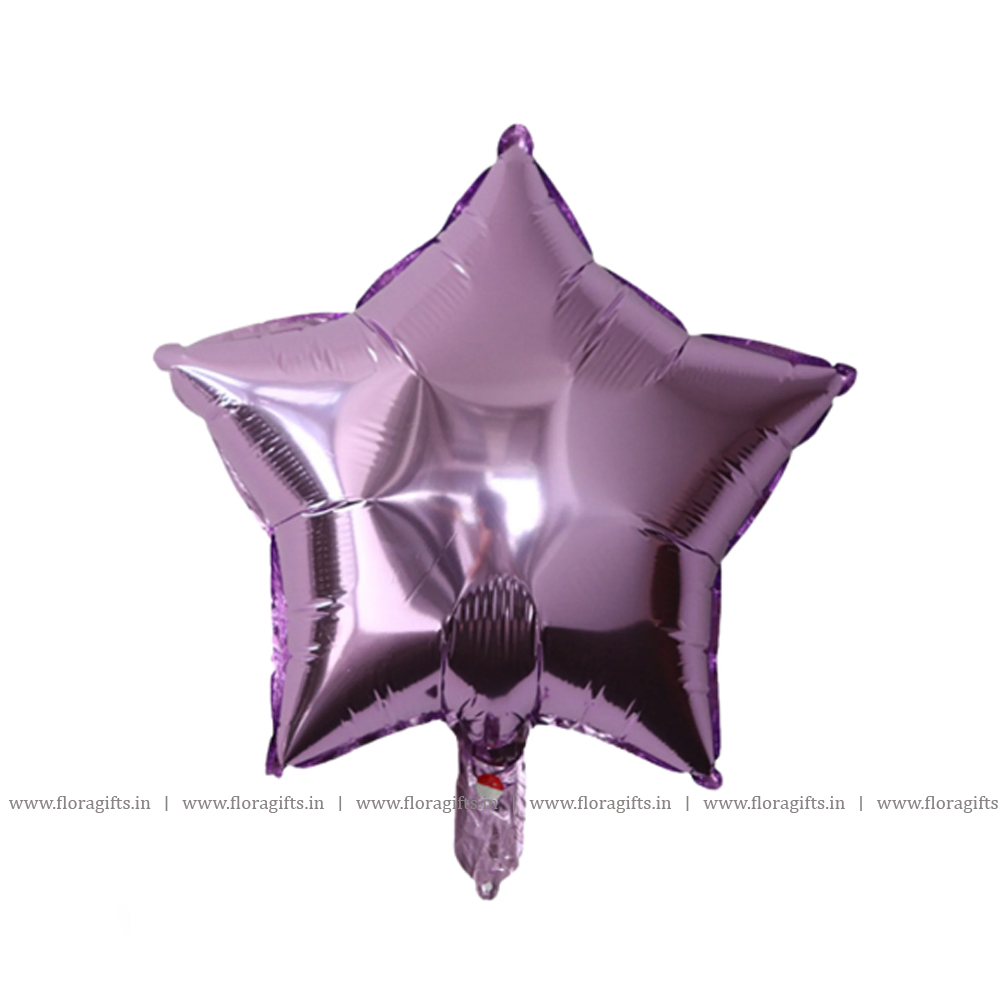 Star Shape Foil Balloon, Violet