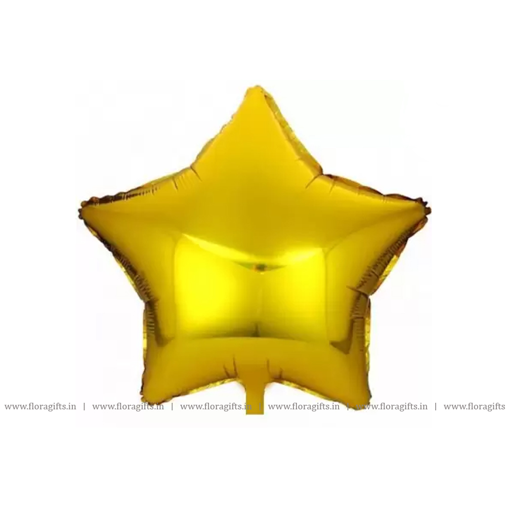 Star Shape Foil Balloon, Golden