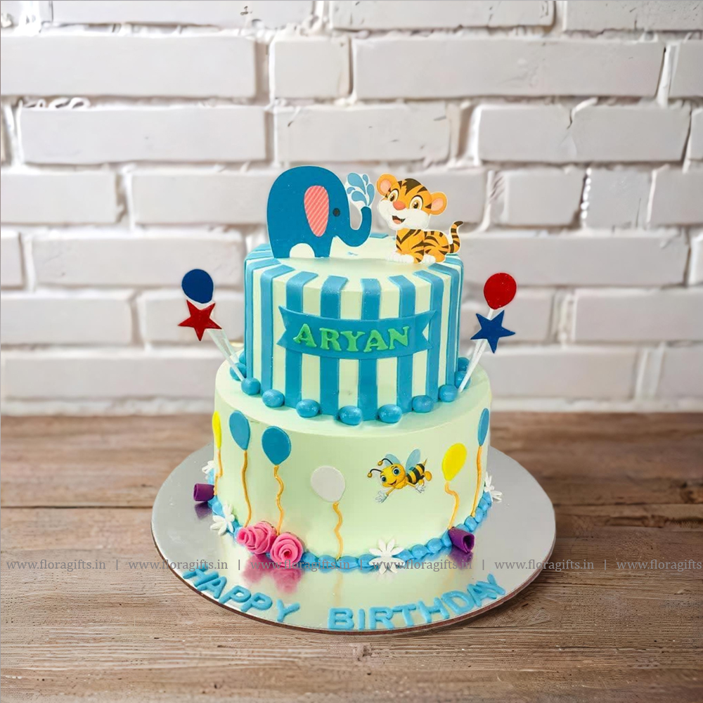 Animal Theme Cake