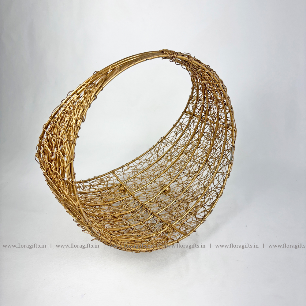 Metal Wire Ring Shape Basket