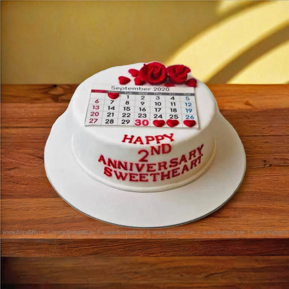 Anniversary Calendar Cake