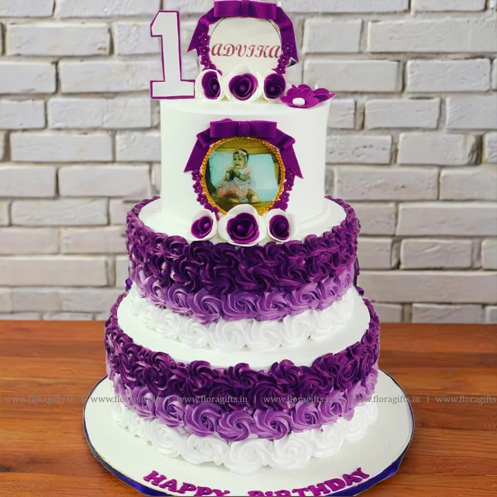 Rosette 3 Tier Cake