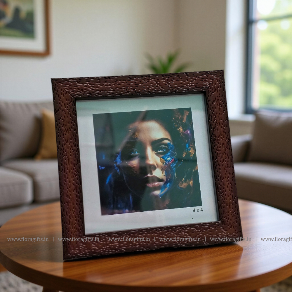 Mini Frame Brown wooden finish