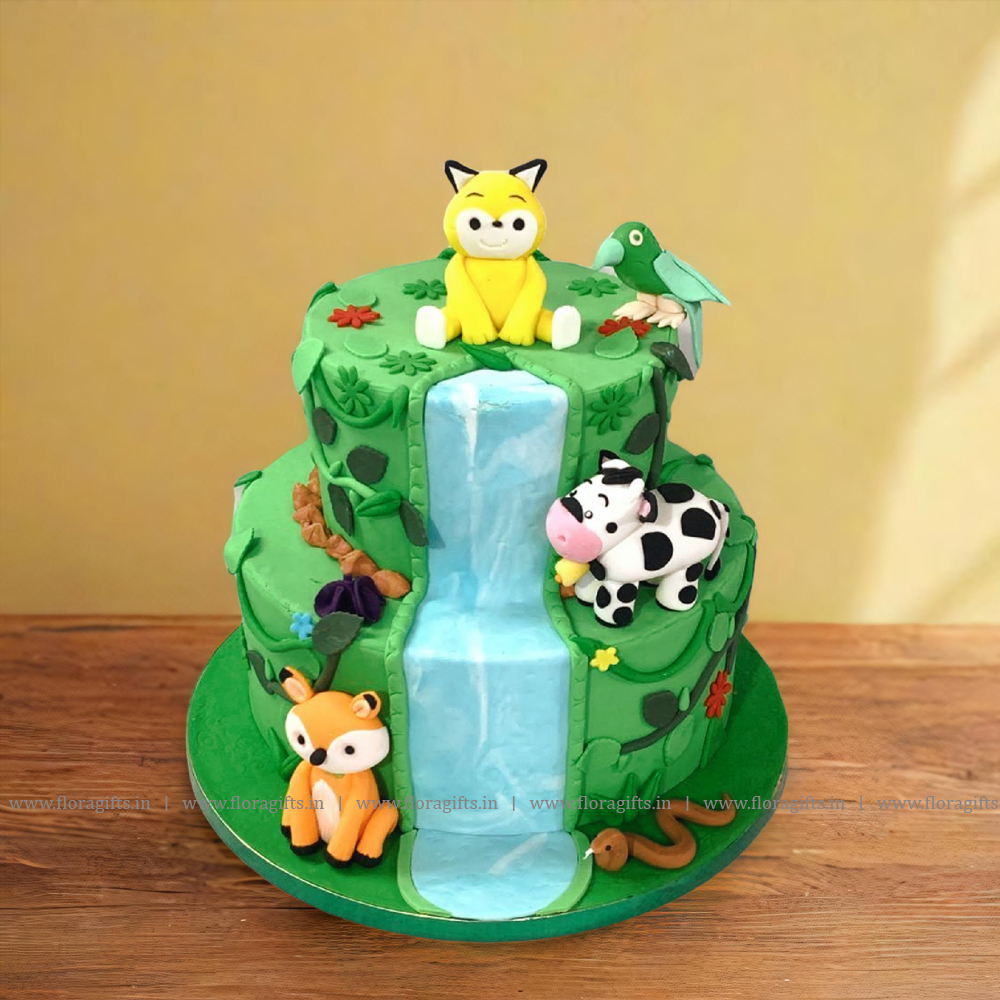 Animal Theme Cake