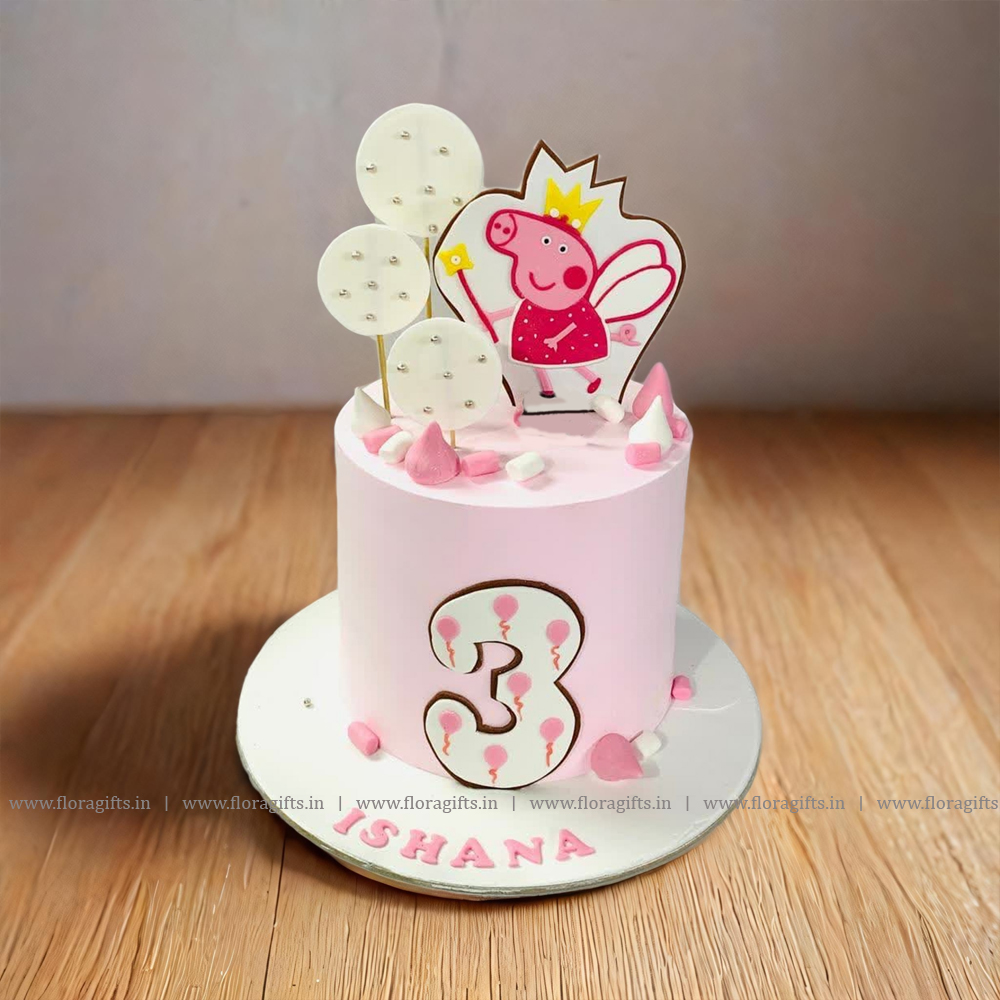 Peppa Pig Theme Cake