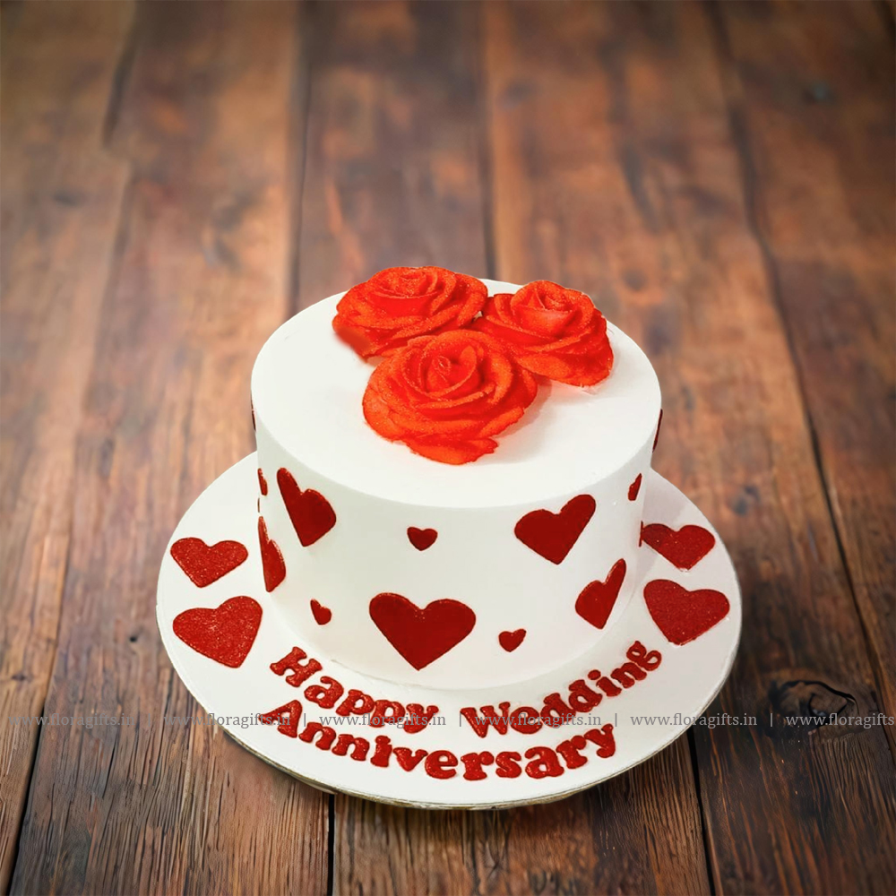 Romantic Anniversary Cake