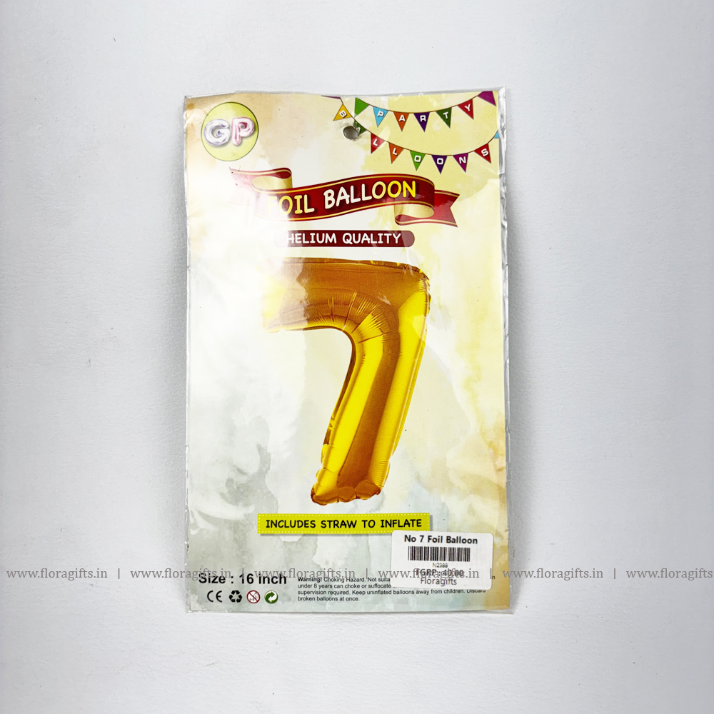 No 7 Foil Balloon