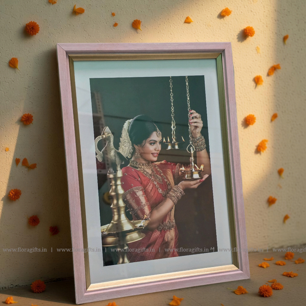 Pink & Gold Frame A4