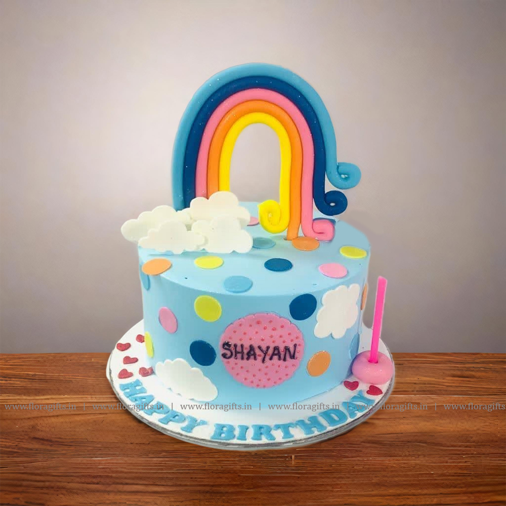 Rainbow Theme Cake