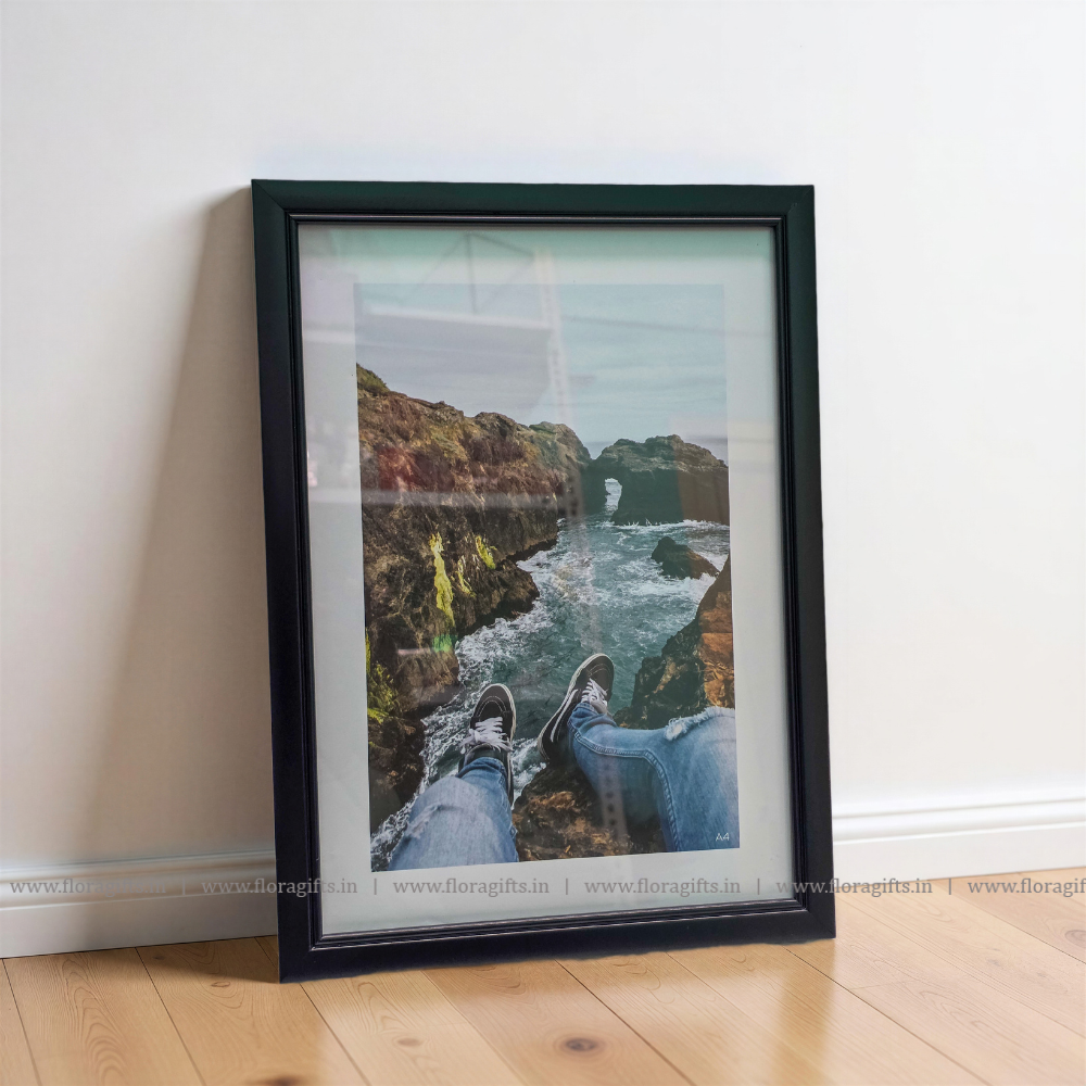 Black stepped Frame A4