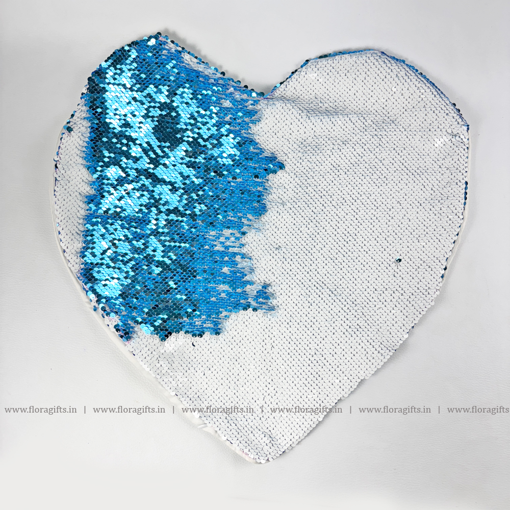 Magic Cushion Heart Shape Blue